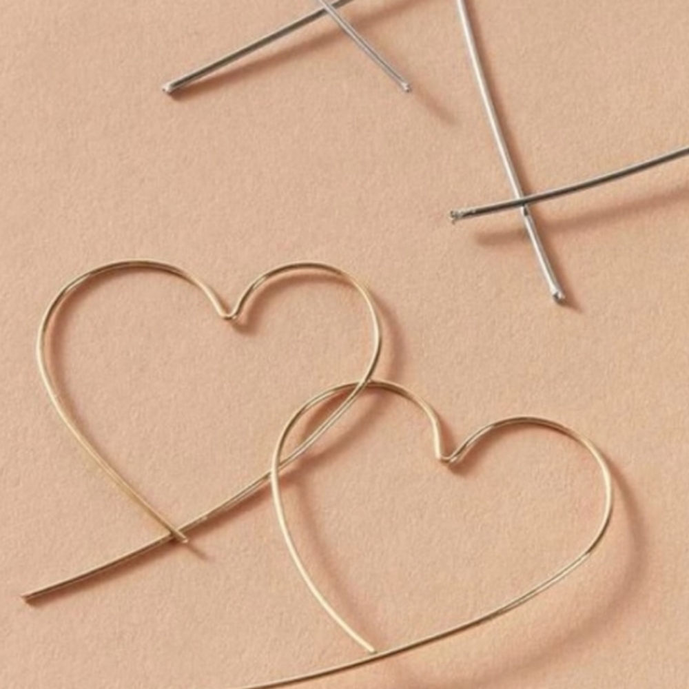 Heart Shape Hoop Earrings